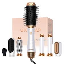 Cepillo Secador 6 en 1 OKWRAP: Estilo y Secado Perfecto