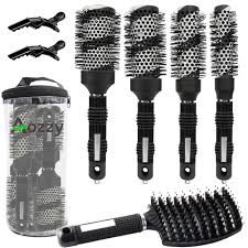 Juego Profesional de 5 Cepillos de Peluquería Aozzy