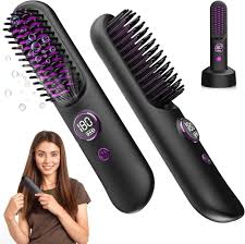 Geegear Cepillo Alisador Inalámbrico para el Cabello