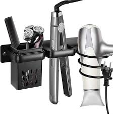 Soporte Dual para Secador y Plancha de Pelo