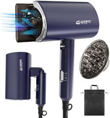 Secador de Pelo Plegable 2200W con Difusor - Ideal para Viaje
