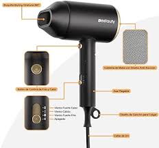 Secador de Pelo Iónico 2000W para Viaje Bestauty