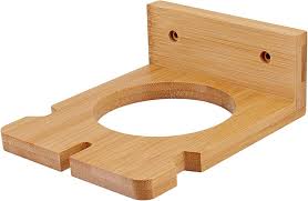 Soporte de Pelo de Bambú Sin Taladrar SAUNNIHEN