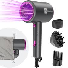 Secador Iónico 2400W Plegable con Accesorios de Estilo