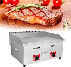 Parrilla de Acero Inoxidable LPG para Restaurante - Plancha de Gas Comercial