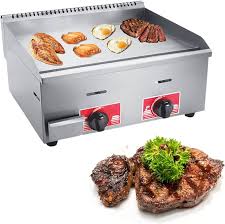 Plancha a Gas Profesional de Hierro Fundido para Barbacoa
