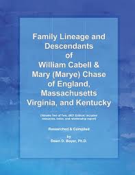 Linaje Familiar y Descendientes de William Cabell y Mary Chase