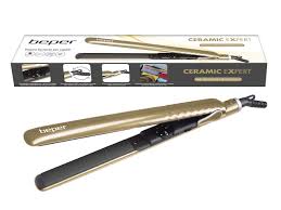 Plancha de Pelo BEPER 40.450GO - Temperatura Regulable para Todos los Estilos