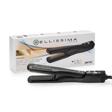 Bellissima AirSleek: Plancha 2en1 con Secado y Alisado Natural