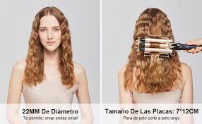 Plancha Ondas 22MM AIMERVO: Rizadora Compacta