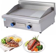 Plancha de Gas de 2 Quemadores para Barbacoa y Picnic