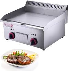Plancha de Gas LPG Inoxidable para Restaurante al Aire Libre