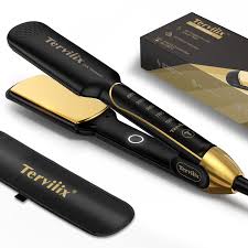 Planchas de Pelo Terviiix Titanio 24K - Anchas y Profesionales
