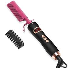 Plancha Caliente para Pelo Afro y Barbas