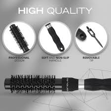 Cepillo Termocrómico Corioliss Black - 25 mm para Todo Tipo de Cabello
