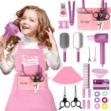 Set de Belleza Juguete para Niñas con Secador y Plancha